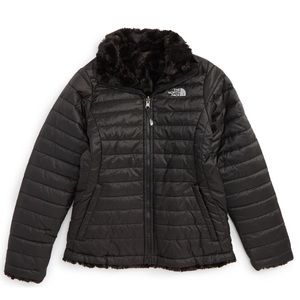 North Face girls reversible “Mossbud Swirl” winter coat.